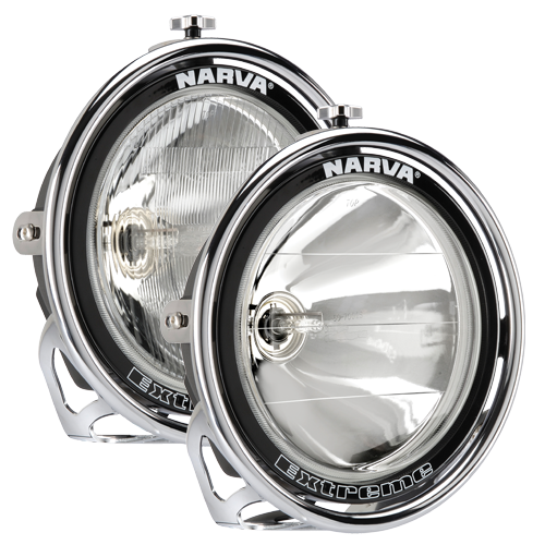 Narva Extreme H.I.D Combination Beam Driving Lamp Kit 12 Volt 45W (Chrome Mount) Broad Beam, Pencil Beam