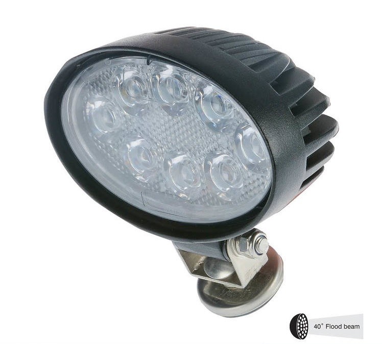 LED Work Light Oval 24W 2000 Lumens Thunder TDR08106 